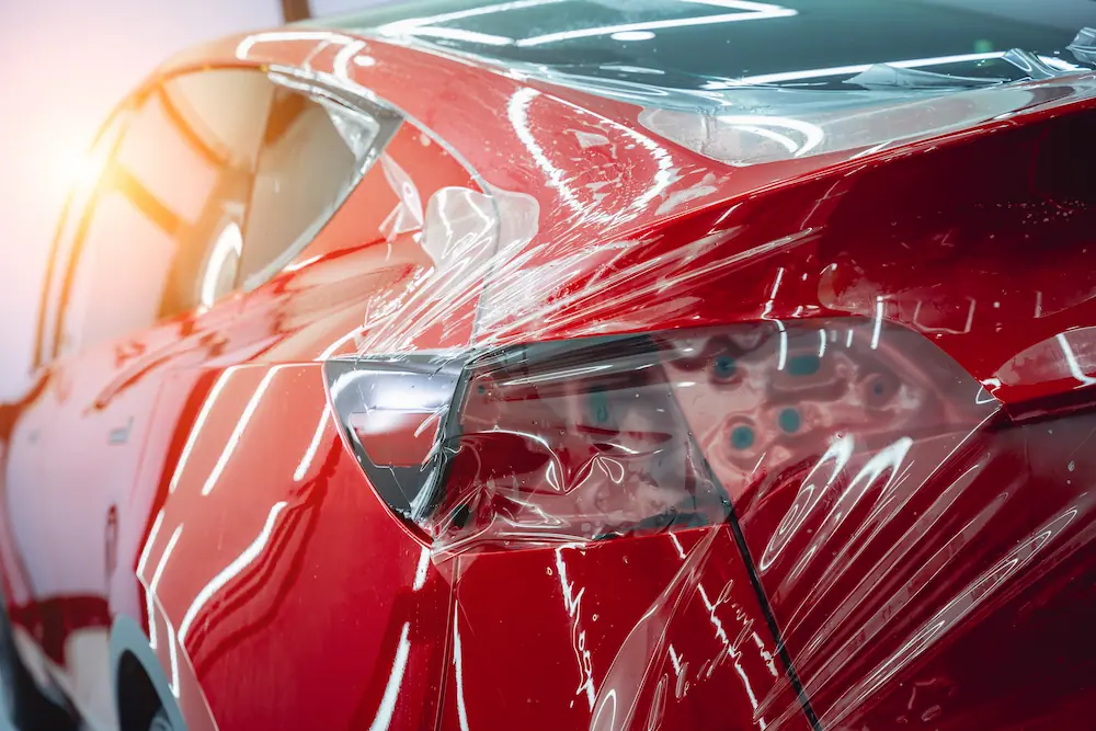 Paint protection film on Tesla in Austin TX